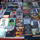 Books on sale at a Cairo bookstall.